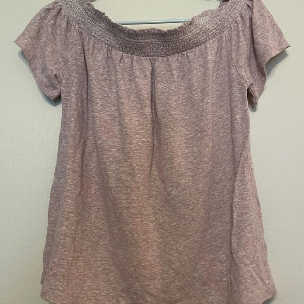 💰Off the shoulder mauve top